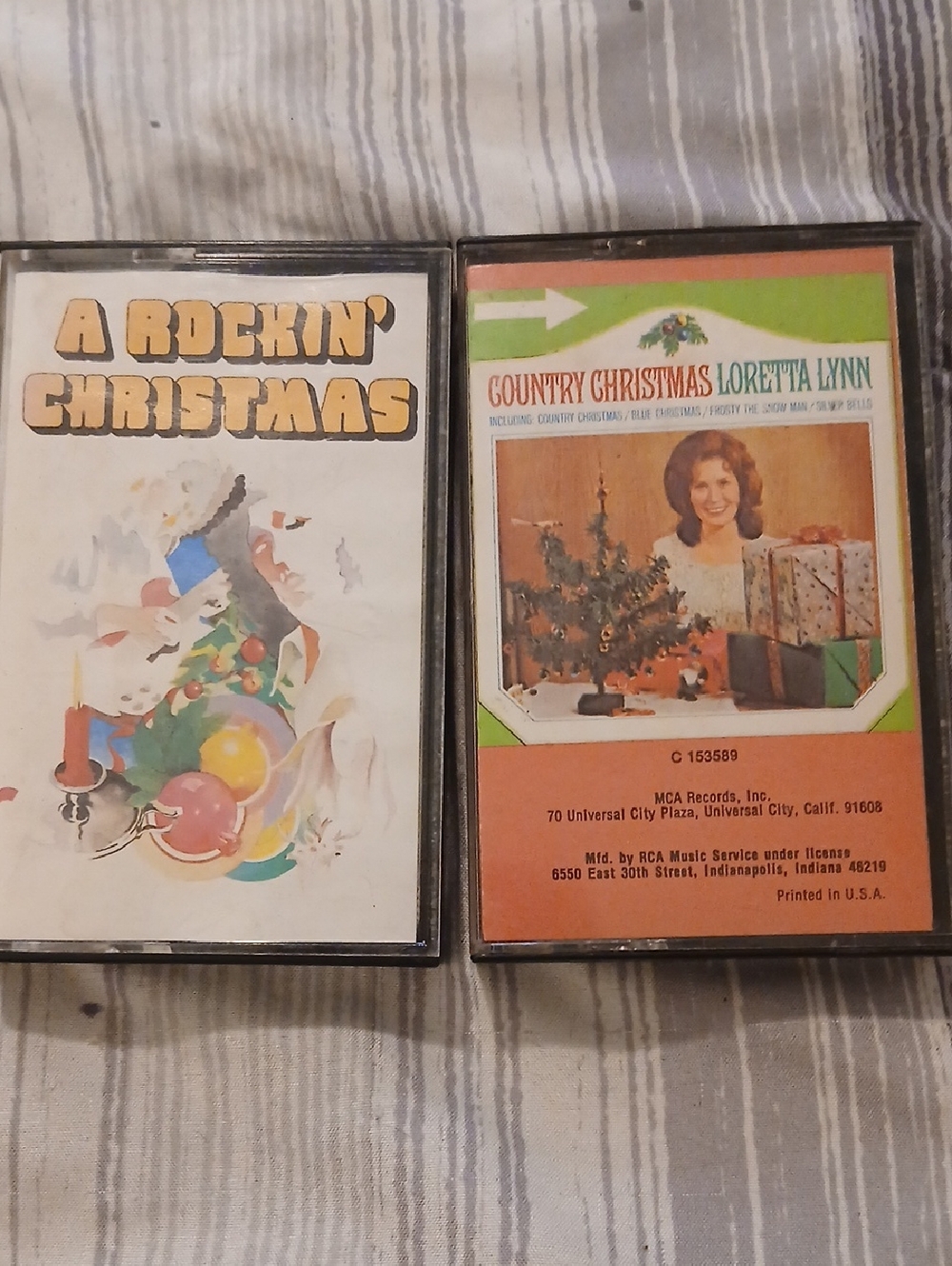 A Rockin' Christmas & Country Christmas Cassette Set - Multicolor